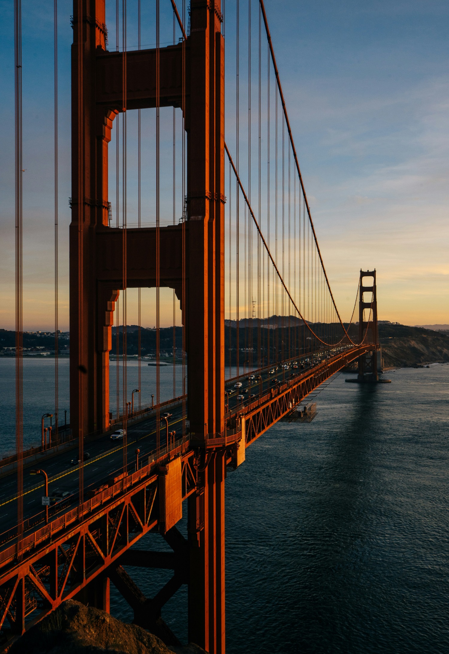 Gold Gate Bridge in San Francisco, USA. 